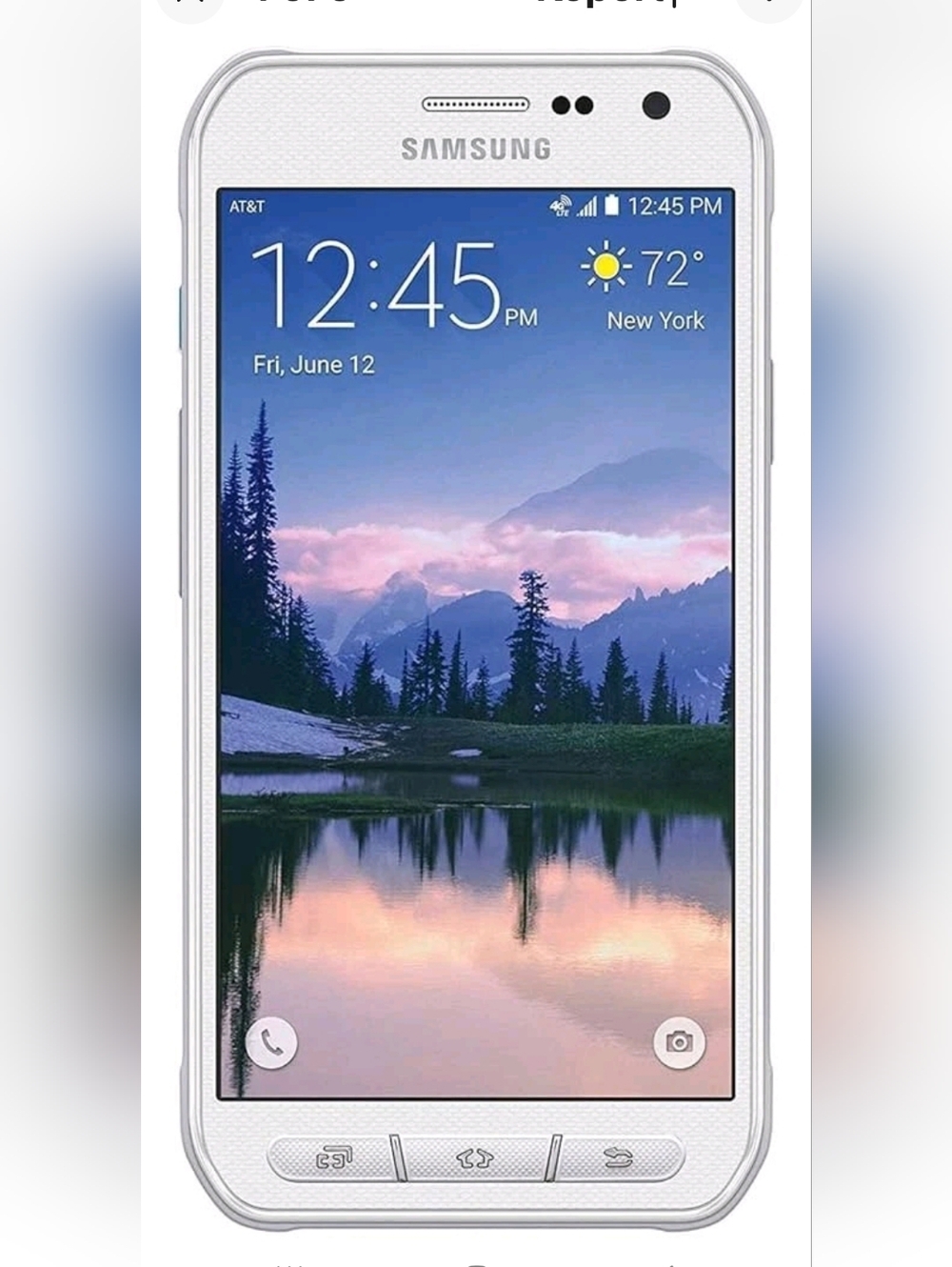 Samsung Galaxy S6 Active White Android Smartphone Cell Phone Rugged Waterproof